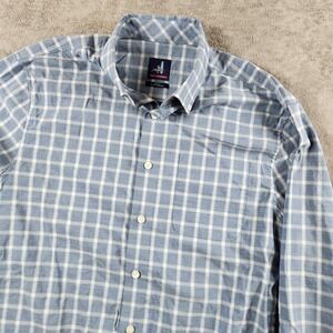 Johnnie O Prep-formance Mens size S Small Plaid Casual Button Long Sleeve Shirt